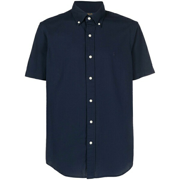 ラルフローレン メンズ シャツ トップス Corduroy short-sleeve shirt Blue