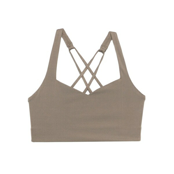 ガールフレンド コレクティブ レディース カットソー トップス Riley sports bra Brown|asty