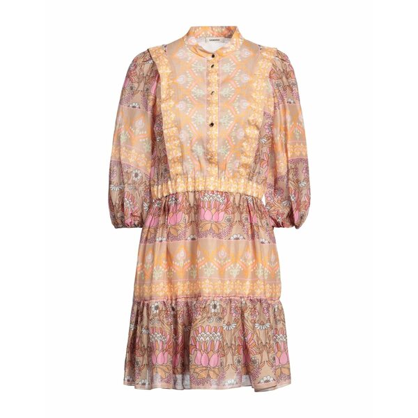 【送料無料】 サンドロ レディース ワンピース トップス Mini dresses Beige