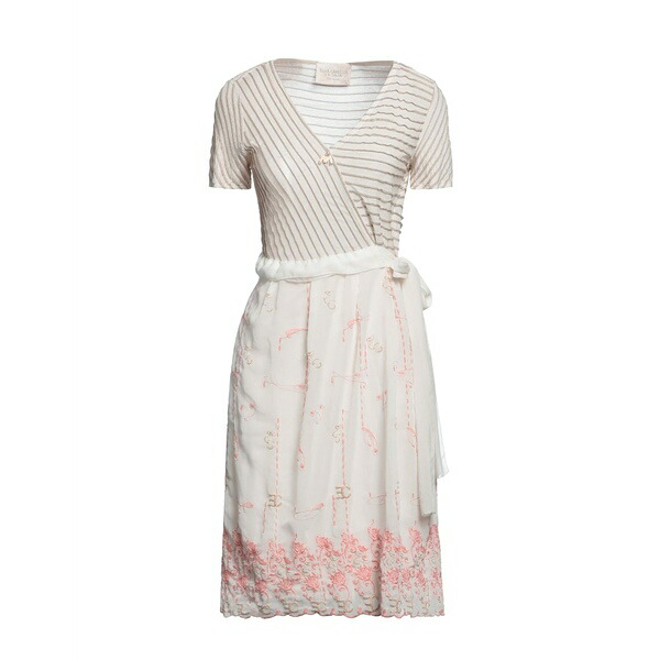【送料無料】 エリサ カヴァレッティ バイ ダニエラ ダッラヴァッレ レディース ワンピース トップス Mini dresses Beige
