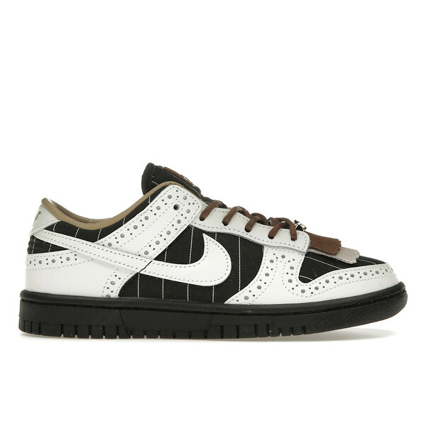 Nike ナイキ レディース スニーカー  【Nike Dunk Low LX Brogue Pinstripe (Women)】  サイズ US_W_14.5 Black/Summit White-Black-Summit White-Cacao Wow