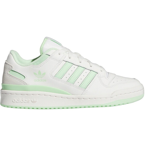 adidas アディダス レディース スニーカー 【adidas Forum Low CL Cloud White Semi Green Spark (Women's)】 サイズ US_7(24.0cm) Cloud White/Semi Green Spark/Cloud White