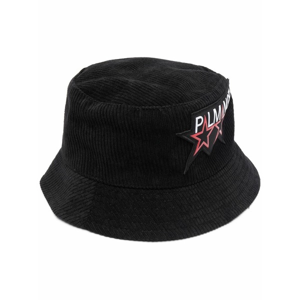 パーム・エンジェルス メンズ かぶり笠 佩び物 Racing stars bucket hat Black