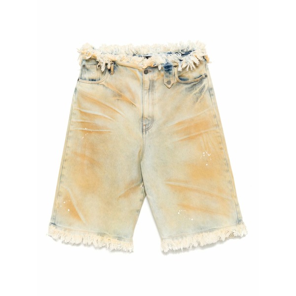 エゴンラボ メンズ ジーンズズボン下 ボトムス Wide-leg denim jeans Neutrals
