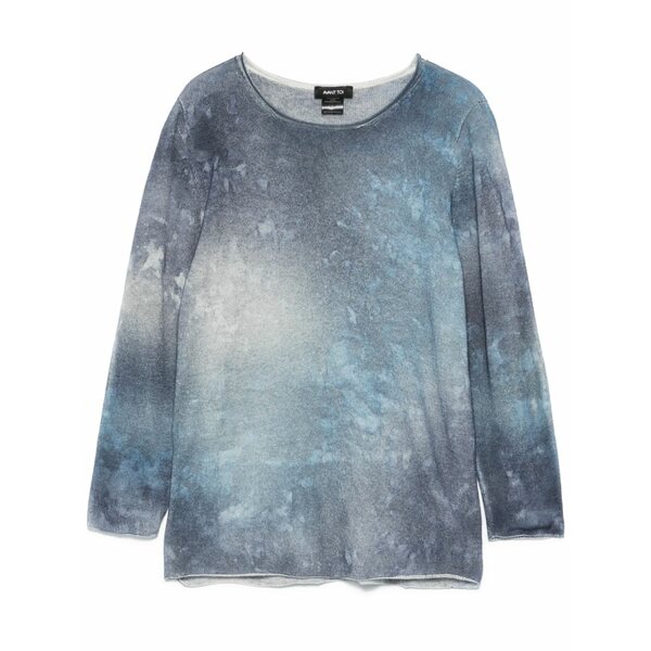 アヴァントワ レディース ティーシャツ トップス Cashmere top Blue