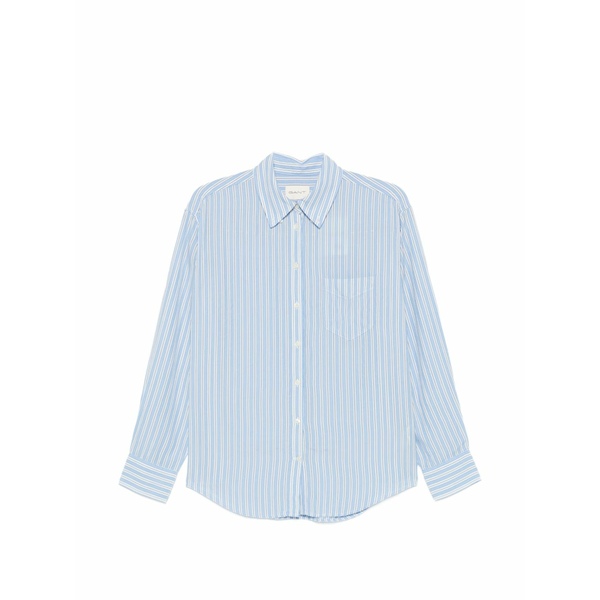 ガント レディース プルオーバー トップス Striped cotton shirt Blue