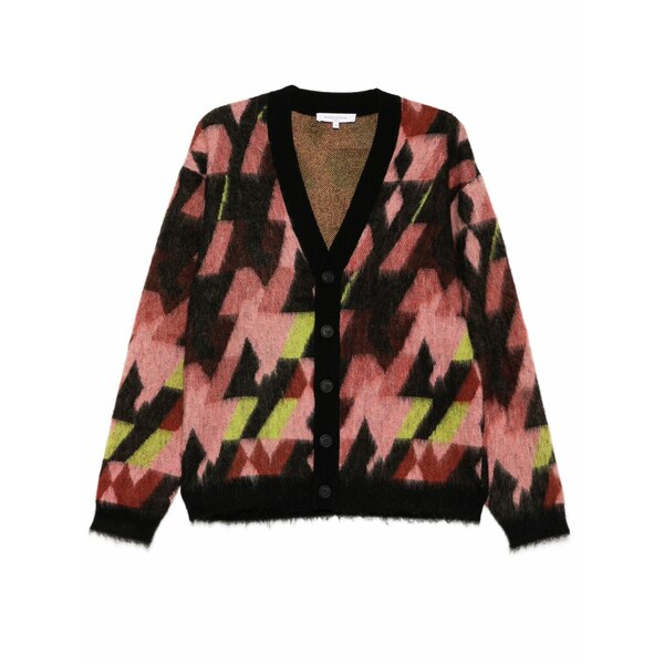 住み家 稲荷 メンズ ジレー アウター Graphic cardigan Pink