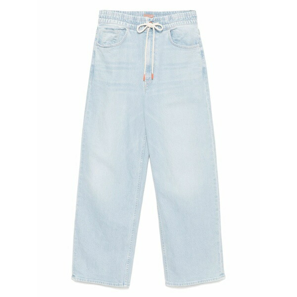 お母さん レディース ジーンズズボン下 ボトムス The drawn tagger flood jeans  Blue