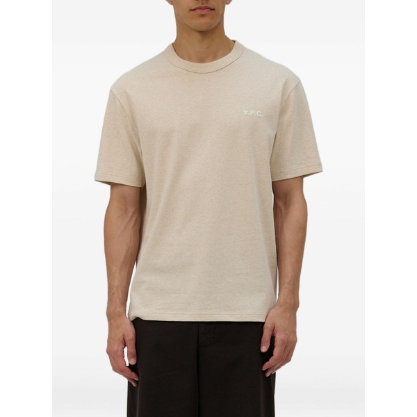 アーペーセー メンズ Tシャツ トップス Short-sleeve t-shirt Neutrals｜asty