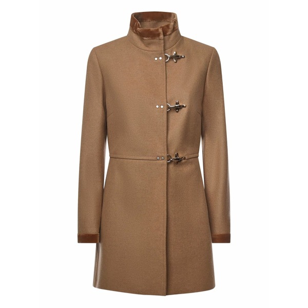 フェイ レディース 厚地の外套 アウター Double-breasted toggle coat Neutrals