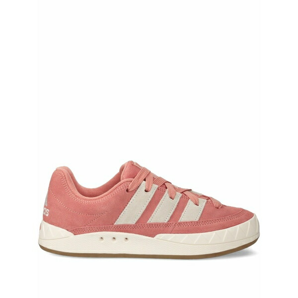 アディダス メンズ スニーカー シューズ Adimatic suede three-stripe sneakers Pink
