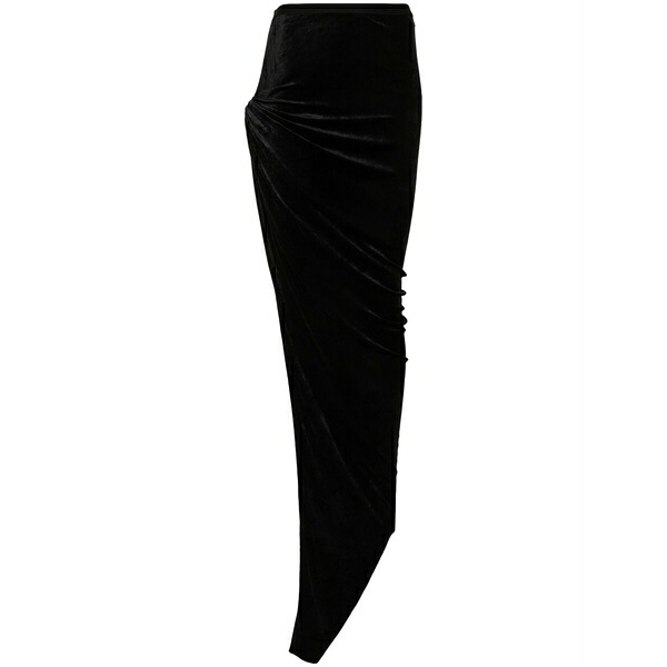 リックオウエンスリリーズ レディース スコート ボトムス Twist edfu maxi skirt Black