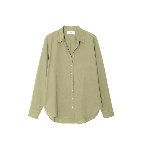 キセレナ レディース プルオーバー トップス Beau cotton shirt Green
