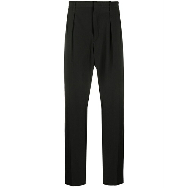ヴァレンティノ ガラヴァーニ メンズ 心地よいズボン下 ボトムス Pleated detail trousers Black