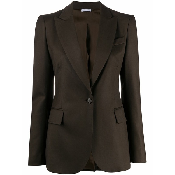 パロッシュ レディース 上衣＆上衣 アウター Long-sleeved flap pockets blazer Brown