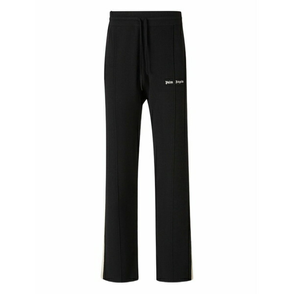 パーム・エンジェルス メンズ 心地よいズボン下 ボトムス Logo-embroidered knitted trousers Black