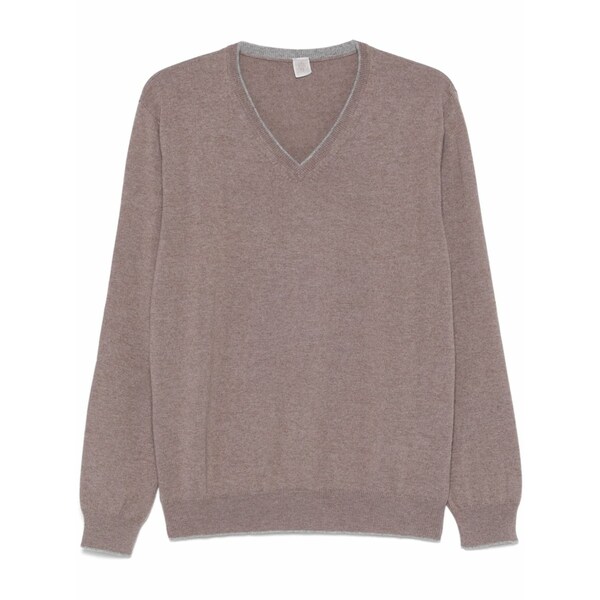イレブンティ メンズ 編み物\u0026ティーシャツ アウター Cashmere sweater Brown