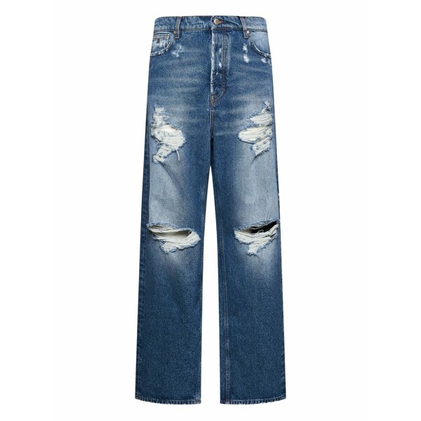 ジョン バージニアの州都 レディース ジーンズズボン下 ボトムス Distressed jeans Blue