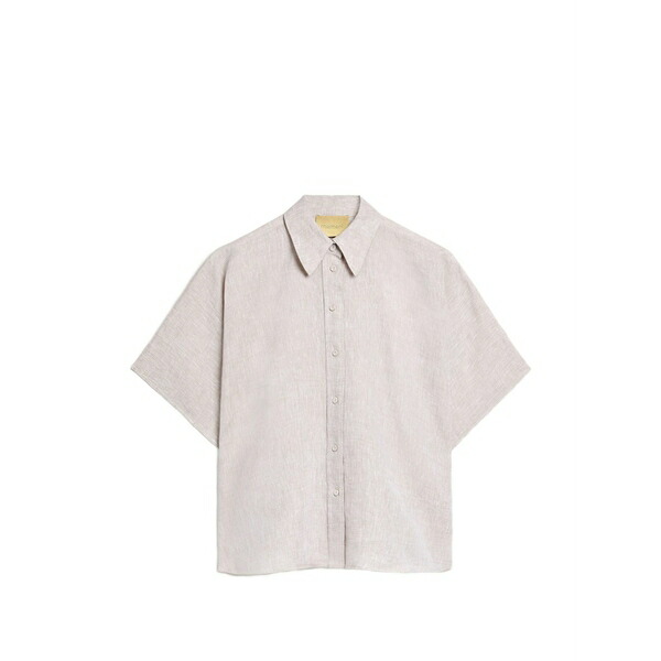 モモン レディース プルオーバー トップス Brooklyn kimono-sleeve shirt White