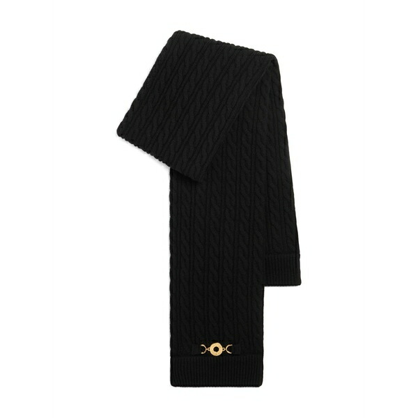 ジャンパトゥ メンズ 消音装置・袈裟・えり巻き 添え物 Braided-knit scarf Black