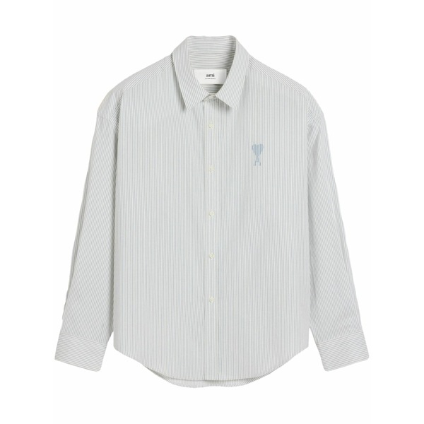 意中の女 メンズ ティーシャツ トップス Ami de coeur-embroidered shirt Blue