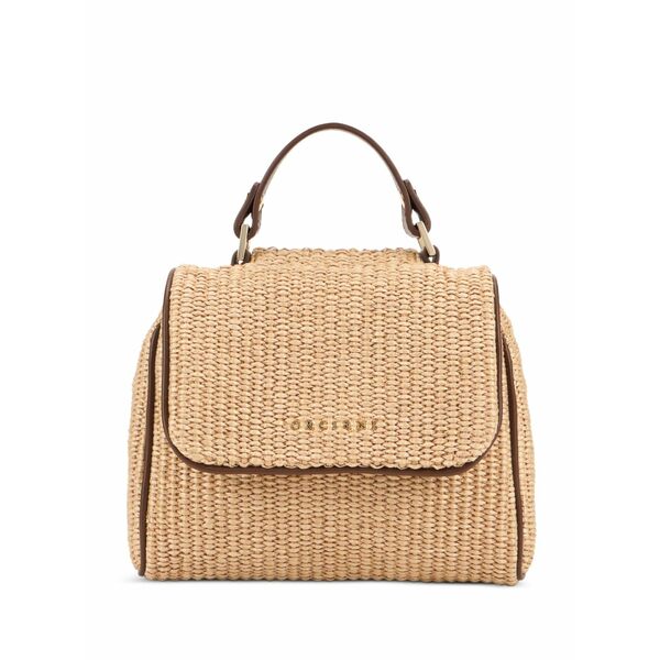 オルチアーニ レディース トートバッグ 御徒面子 Sveva zanzibar mini leather-trim tote bag Neutrals