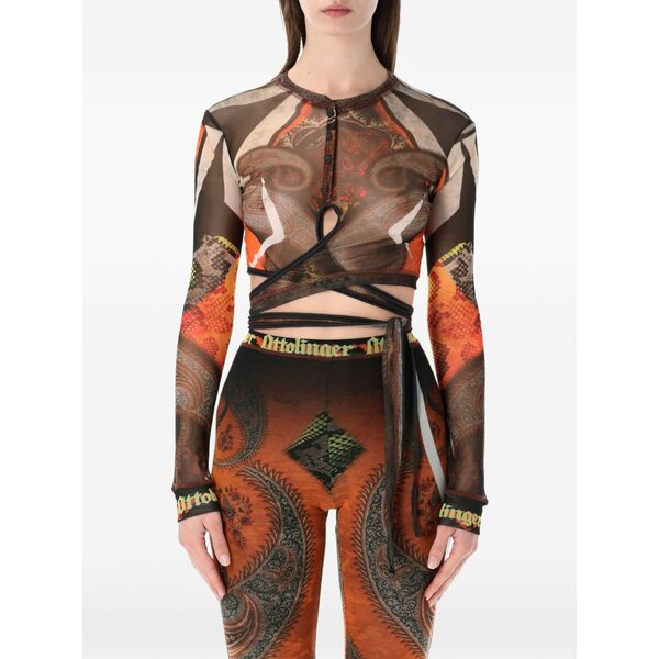 オットリンガー レディース ティーシャツ トップス Long-sleeve top Orange