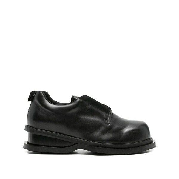 エゴンラボ メンズ 御召しものシューズ シューズ Leather derby shoes Black