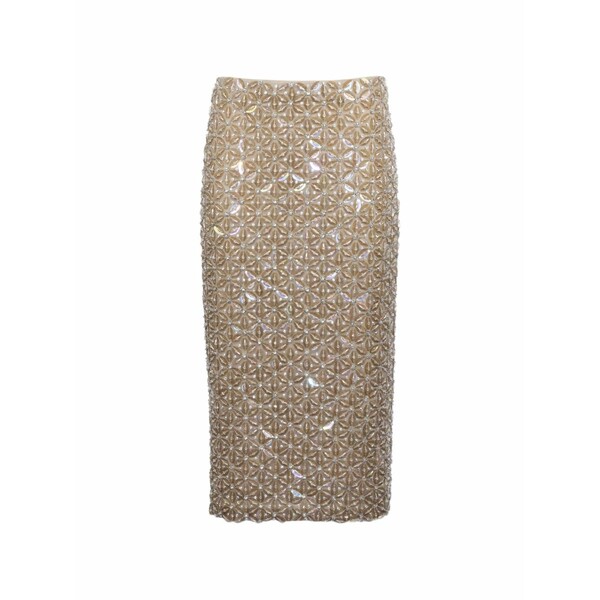 パロッシュ レディース スカート ボトムス Sequin floral midi skirt Neutrals|asty