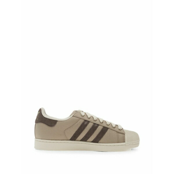 アディダス メンズ スニーカー シューズ Superstar logo-detail sneakers Brown