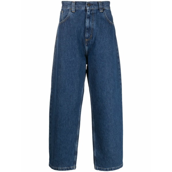 鉄道車両ハート形 メンズ ジーンズズボン下 ボトムス Brandon wide-leg jeans Blue
