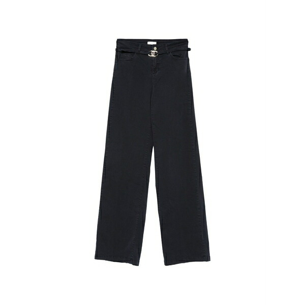 リュージョー レディース 心地よいズボン下 ボトムス Buckle jeans Blue