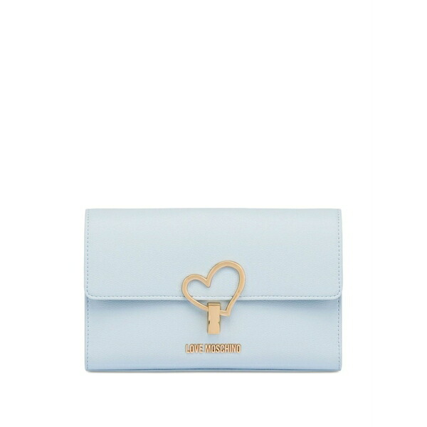 優しいこと モスキーノ レディース ショルダーバッグ 御徒面子 Heart chain shoulder bag Blue