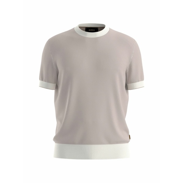 主任者 メンズ 編み物\u0026スウェーター アウター Crew-neck short-sleeve sweater Neutrals
