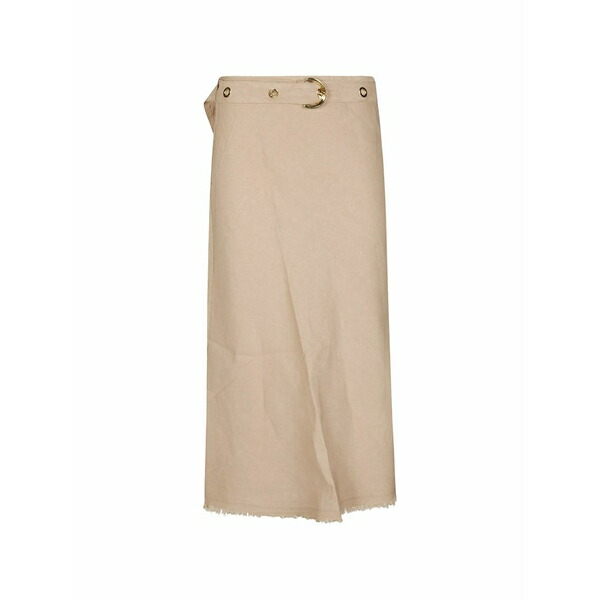 ピンコ レディース スコート ボトムス Eyelet-embellished belted skirt Neutrals