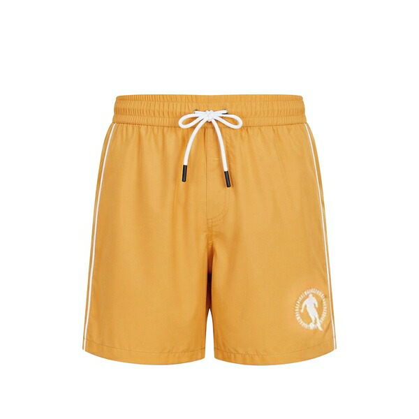 ビッケンバーグス メンズ 心地好いズボン下 ボトムス Side-stripe logo-print swim shorts Yellow