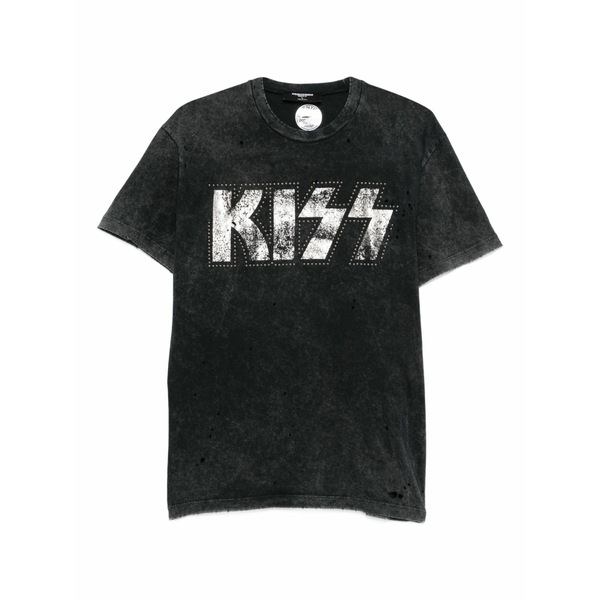 ディースクエアード メンズ ティーシャツ トップス X kiss cigarette t-shirt Grey