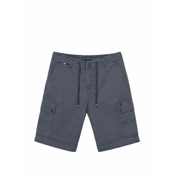 メイソンズ メンズ 心地よいズボン下 ボトムス Drawstring cargo shorts Blue