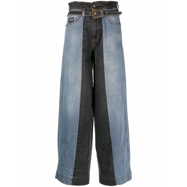 ベルサーチ レディース デニムパンツ ボトムス High-rise wide-leg jeans Blue｜asty 62,040円