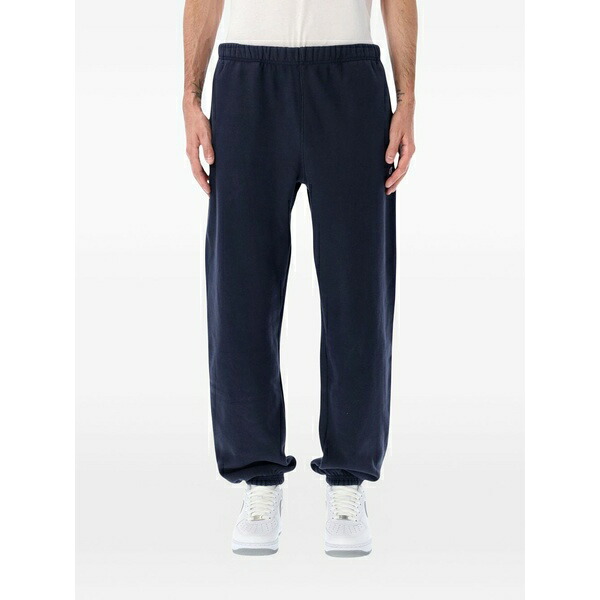 はやりっ児 メンズ 心地よいズボン下 ボトムス Logo-patch track pants Blue