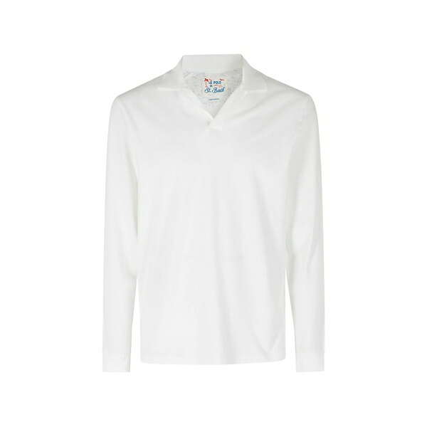 エムシーツーセイントバース メンズ スポーツシャツ トップス Henry long-sleeve sweater White
