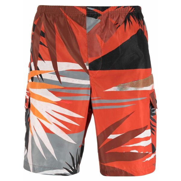 パーム・エンジェルス メンズ 心地好いズボン下 ボトムス Hawaii-print swim shorts Red