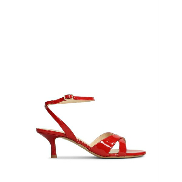 ファビオ ルスコーニ レディース サンダル シューズ Patent crossover-strap sandals Red