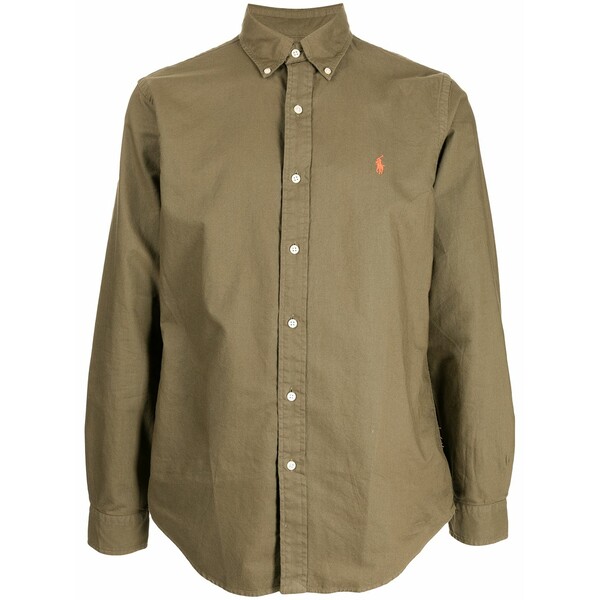 ラルフローレン メンズ プルオーバー トップス Classic button-up shirt Green