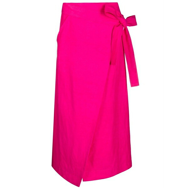 パロッシュ レディース スコート ボトムス Wrap MIDI skirt Pink