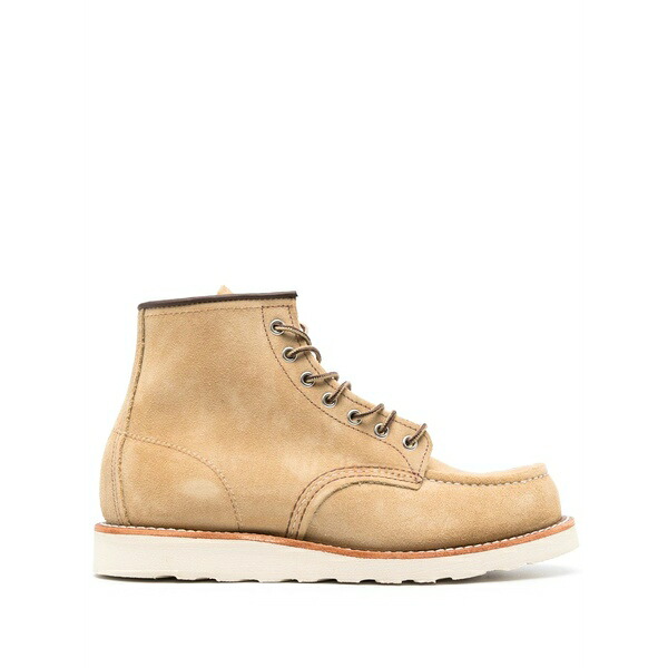 レッドウィング メンズ ブーツ シューズ Round-toe suede ankle boots Neutrals|asty