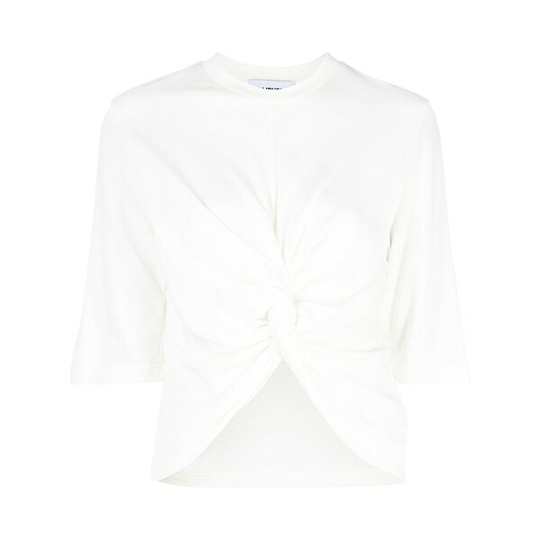 アンブッシュ レディース ティーシャツ トップス Short-sleeved gathered t-shirt  White