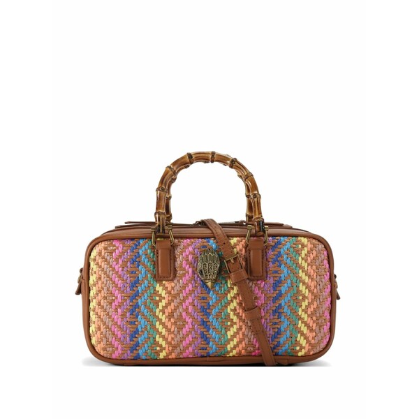 カートジェイガーロンドン レディース トートバッグ 御徒面子 Small kensington woven tote bag Brown