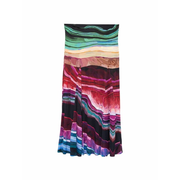 耕園 リオ レディース スコート ボトムス Printed MIDI skirt Red