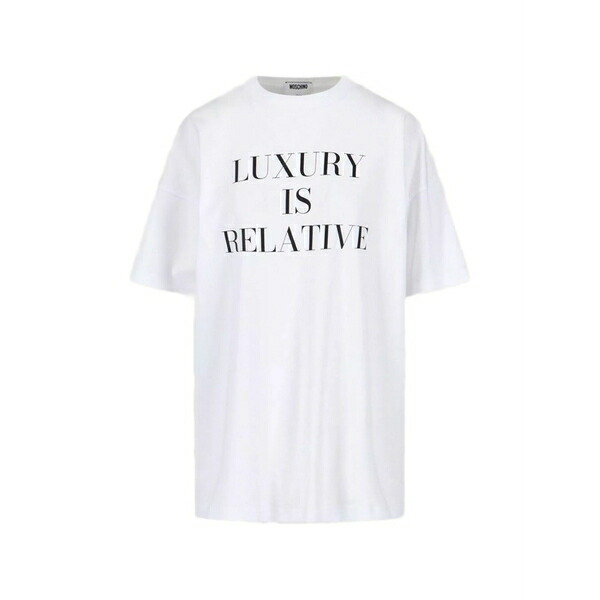 モスキーノ レディース ティーシャツ トップス Short-sleeved t-shirt White